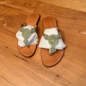 Tommy Bahama boho jeweled slide